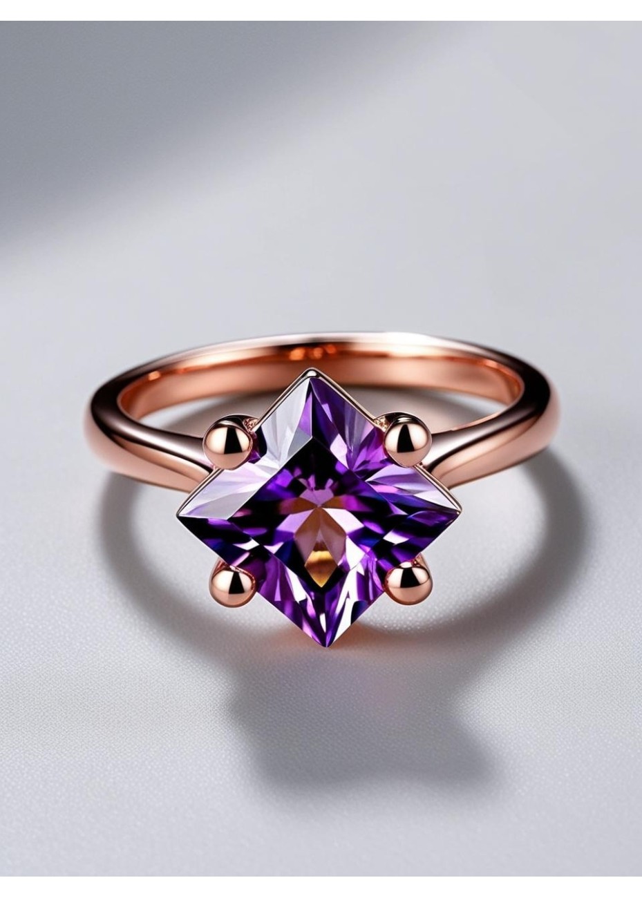 Anillo con Piedra Cuadrada Intercambiable | Colección UNUM - DICAROLO