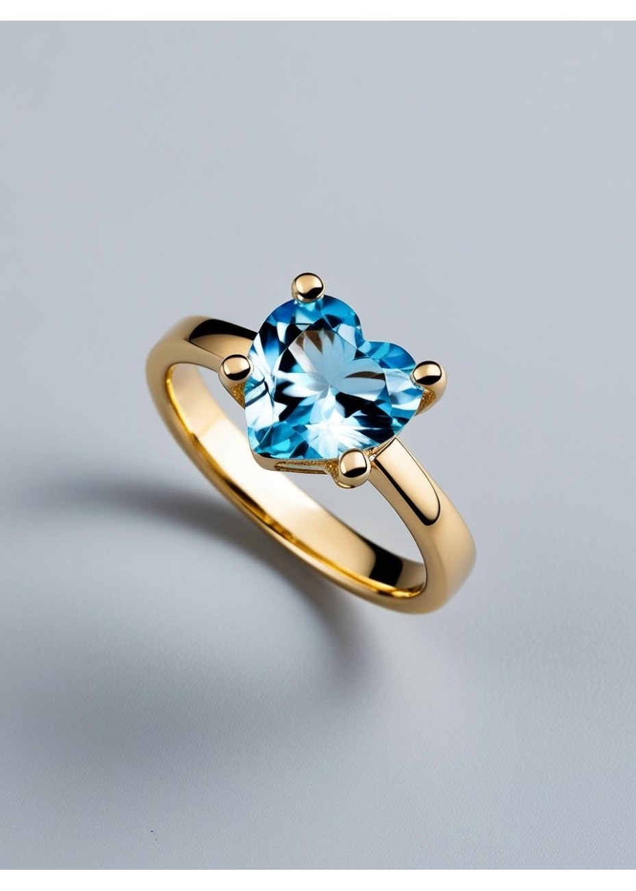 Anillo con Piedra en Forma de Corazón | Colección UNUM - DICAROLO