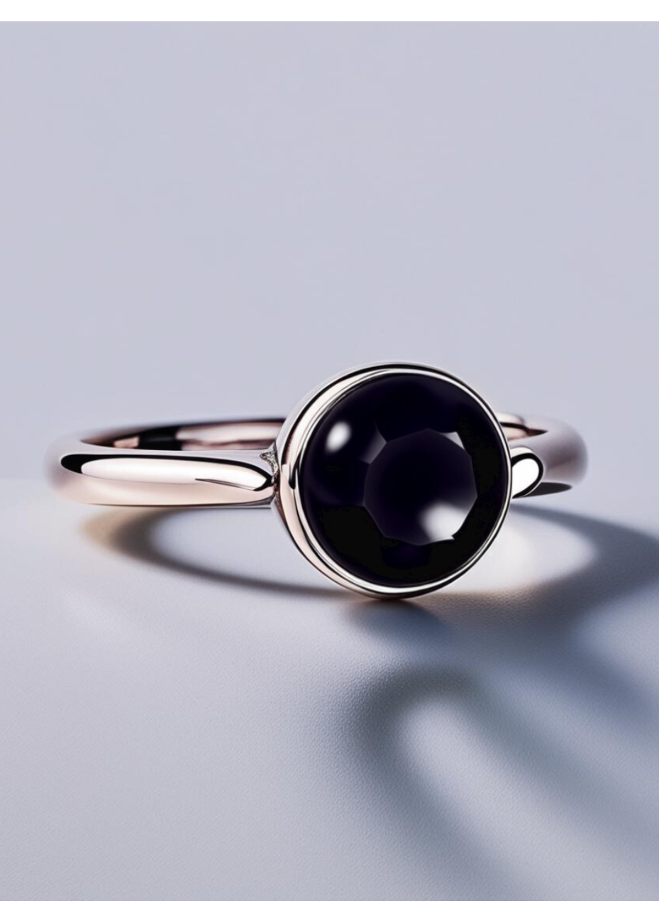 Cabujón Oro Blanco | Piedra Intercambiable para Anillos - DICAROLO