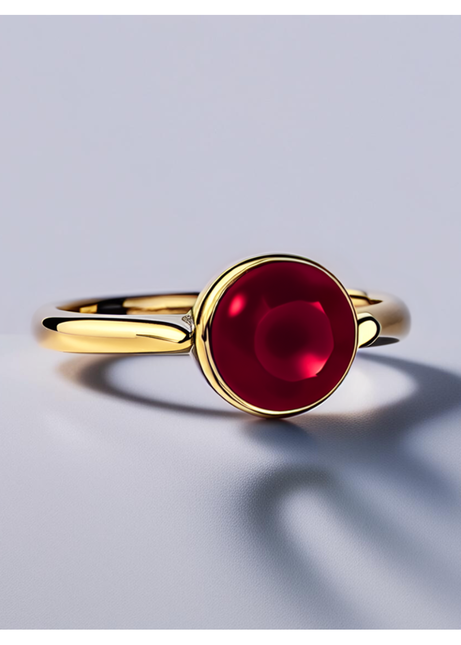 Cabujón Oro Amarillo | Piedra Intercambiable para Anillos - DICAROLO