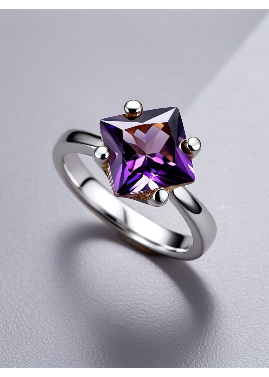 Anillo con Piedra Cuadrada Intercambiable | Colección UNUM - DICAROLO