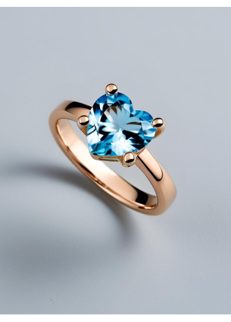 Anillo con Piedra en Forma de Corazón | Colección UNUM - DICAROLO