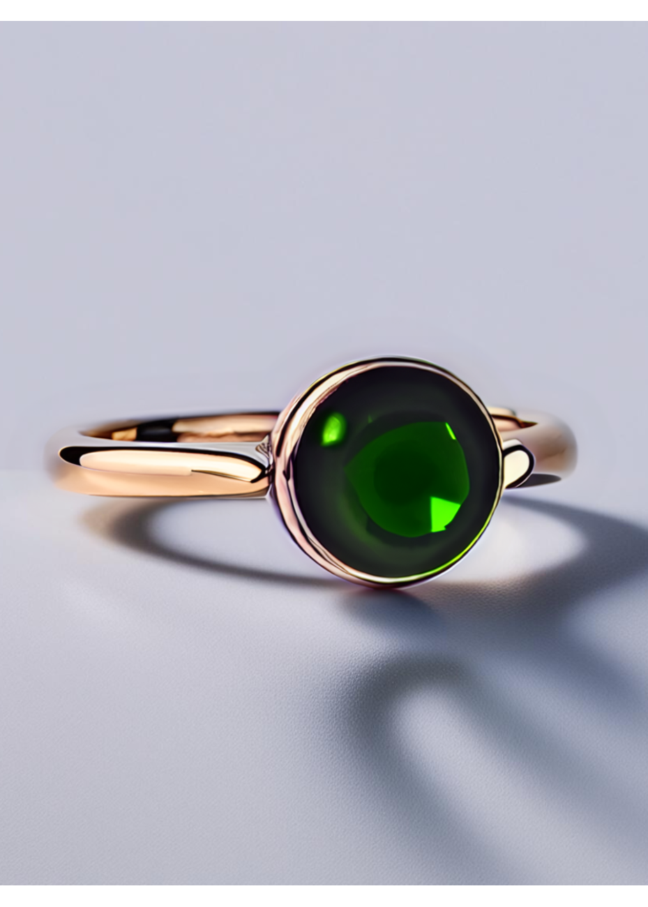 Cabujón Oro Rosa | Anillo con Piedra Intercambiable - DICAROLO