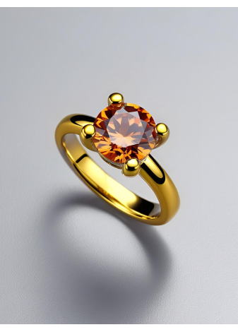 Anillo con Piedra Redonda Intercambiable | Colección UNUM - DICAROLO