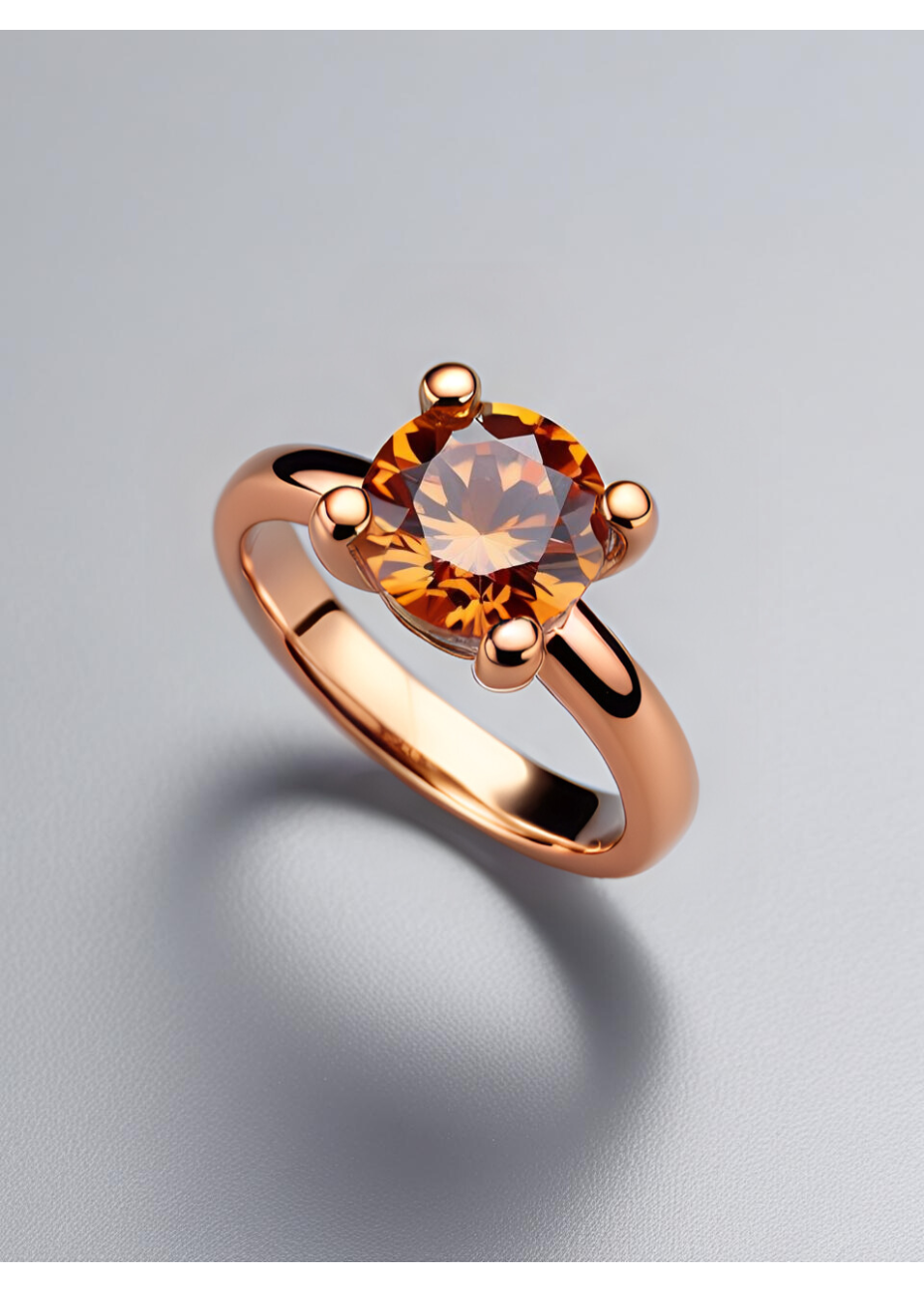 Anillo con Piedra Redonda Intercambiable | Colección UNUM - DICAROLO