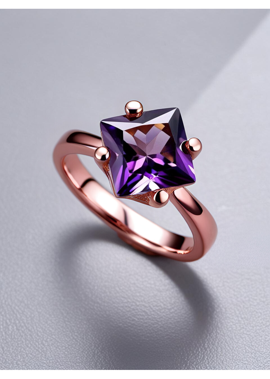 Anillo con Piedra Cuadrada Intercambiable | Colección UNUM - DICAROLO