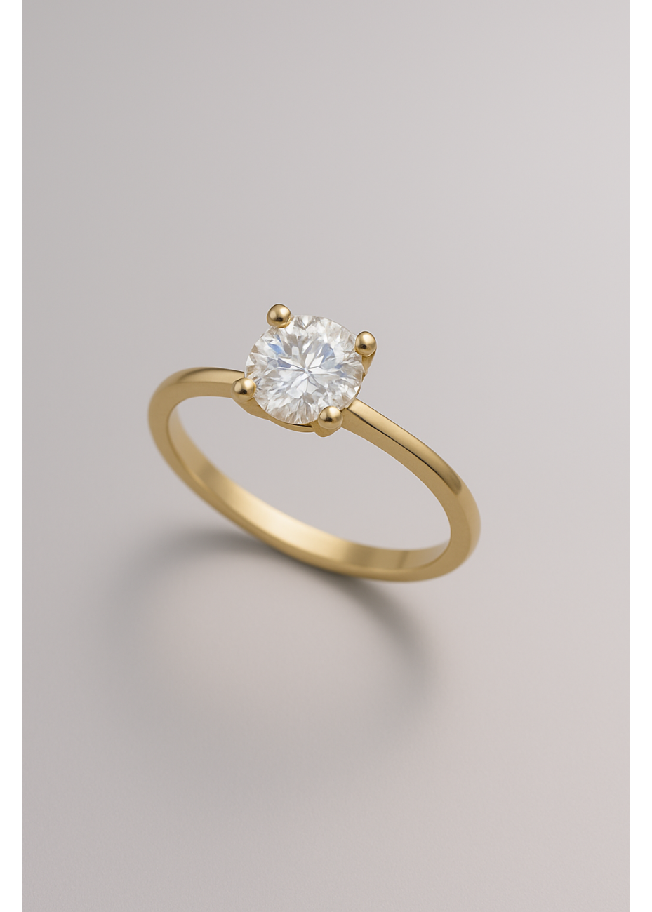 Anillo con Piedra Redonda Intercambiable | Colección UNUM 6 - DICAROLO