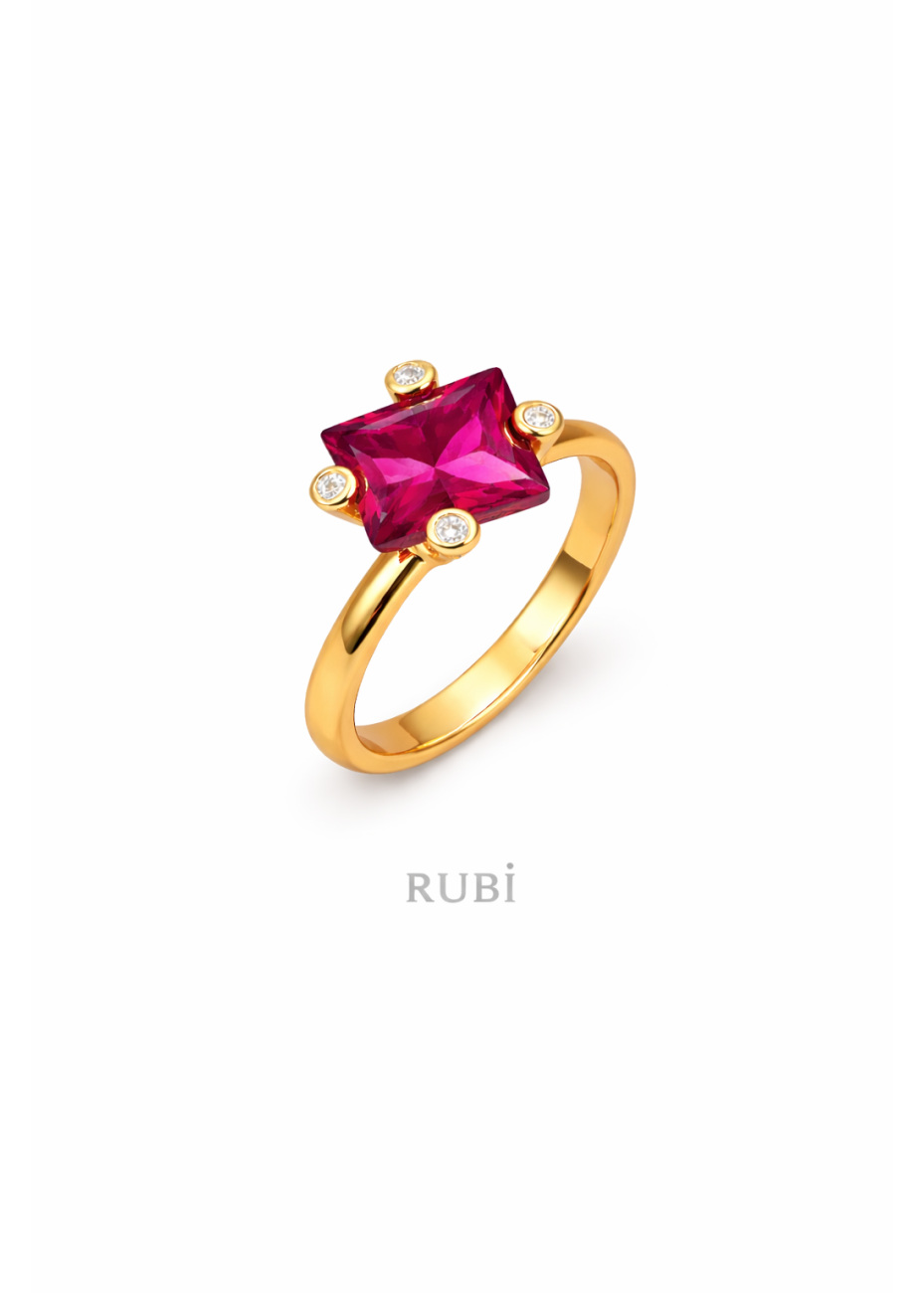 Anillo Cuadrado Deluxe Intercambiable | Colección UNUM - DICAROLO