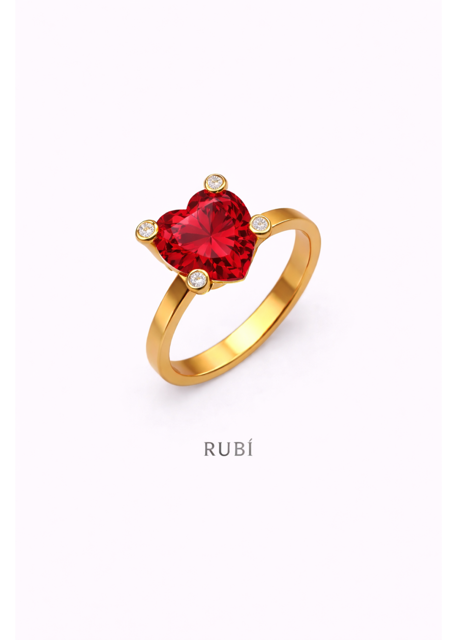 Anillo Corazón Deluxe Intercambiable | Colección UNUM - DICAROLO