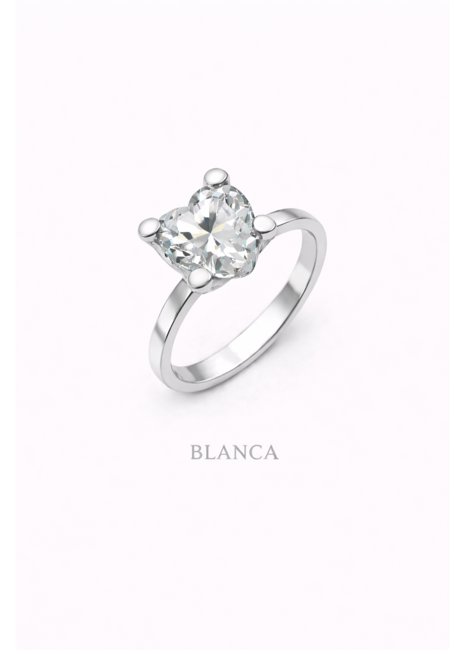 Anillo con Piedra en Forma de Corazón | Colección UNUM - DICAROLO