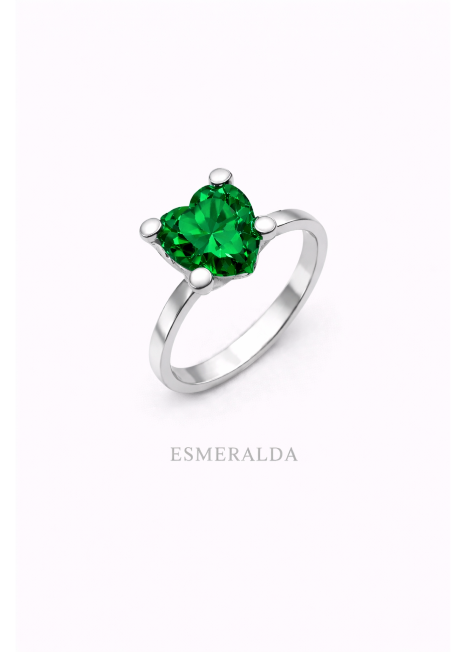 Anillo con Piedra en Forma de Corazón | Colección UNUM - DICAROLO