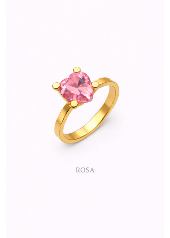 Anillo con Piedra en Forma de Corazón | Colección UNUM - DICAROLO