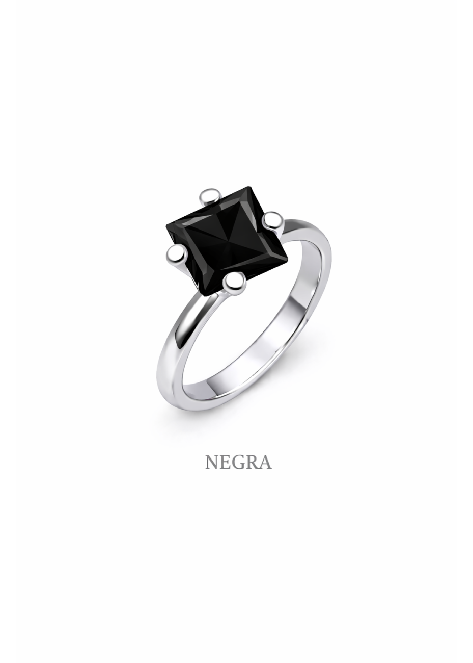 Anillo con Piedra Cuadrada Intercambiable | Colección UNUM - DICAROLO